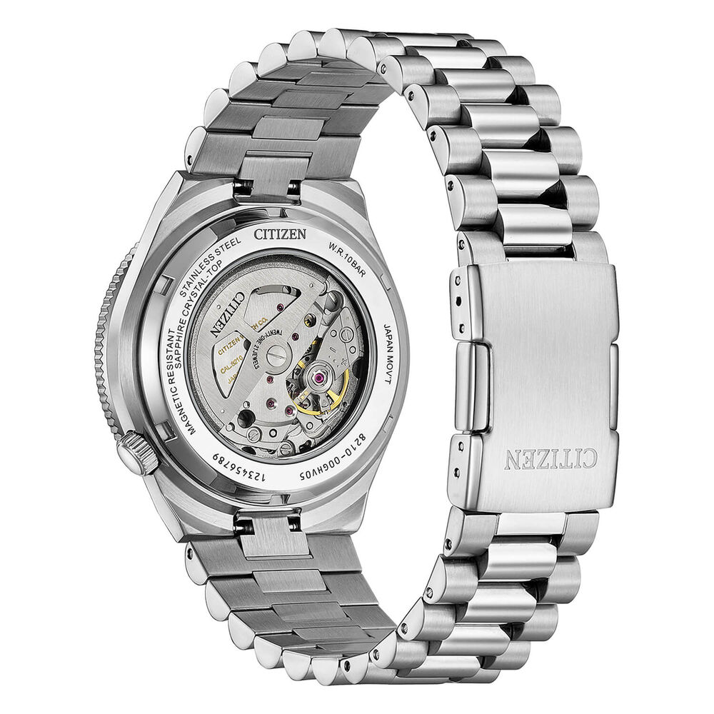 Citizen Tsuyosa Shore Timeslip 40mm Black Dial Steel Bracelet Watch
