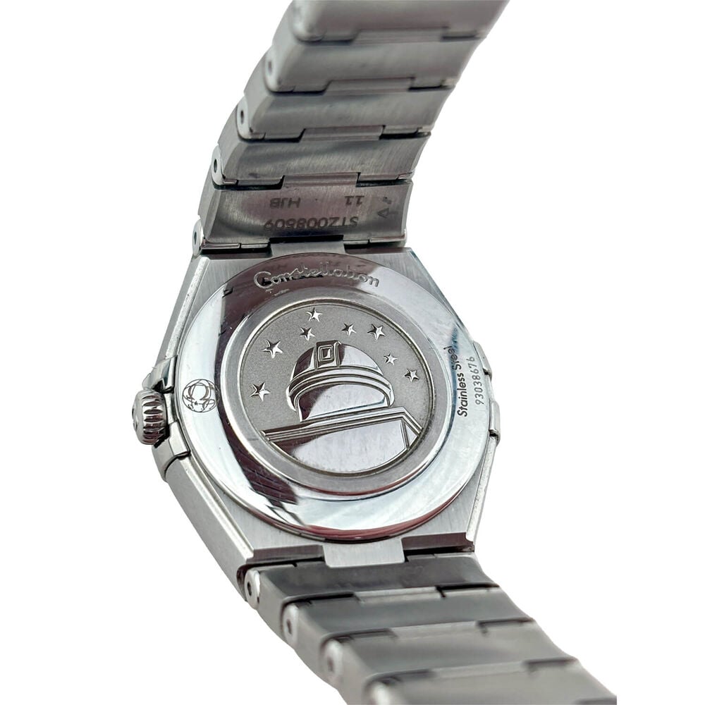 Pre-Owned OMEGA Constellation Ladies Quartz 25mm Mother of Pearl Steel Bracelet Watch image number 3