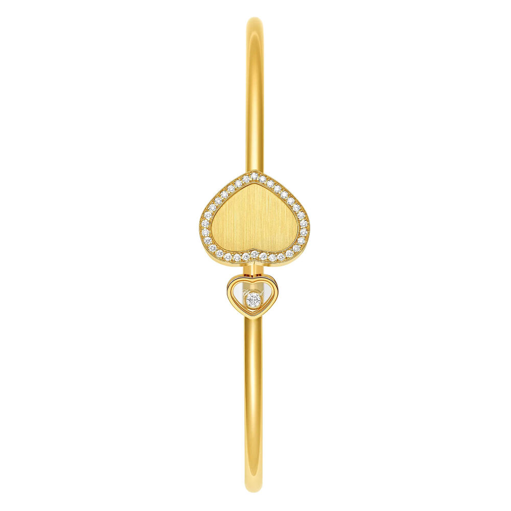 Chopard Happy Hearts Golden Hearts 18ct Yellow Gold 0.19ct Diamond Bracelet image number 1