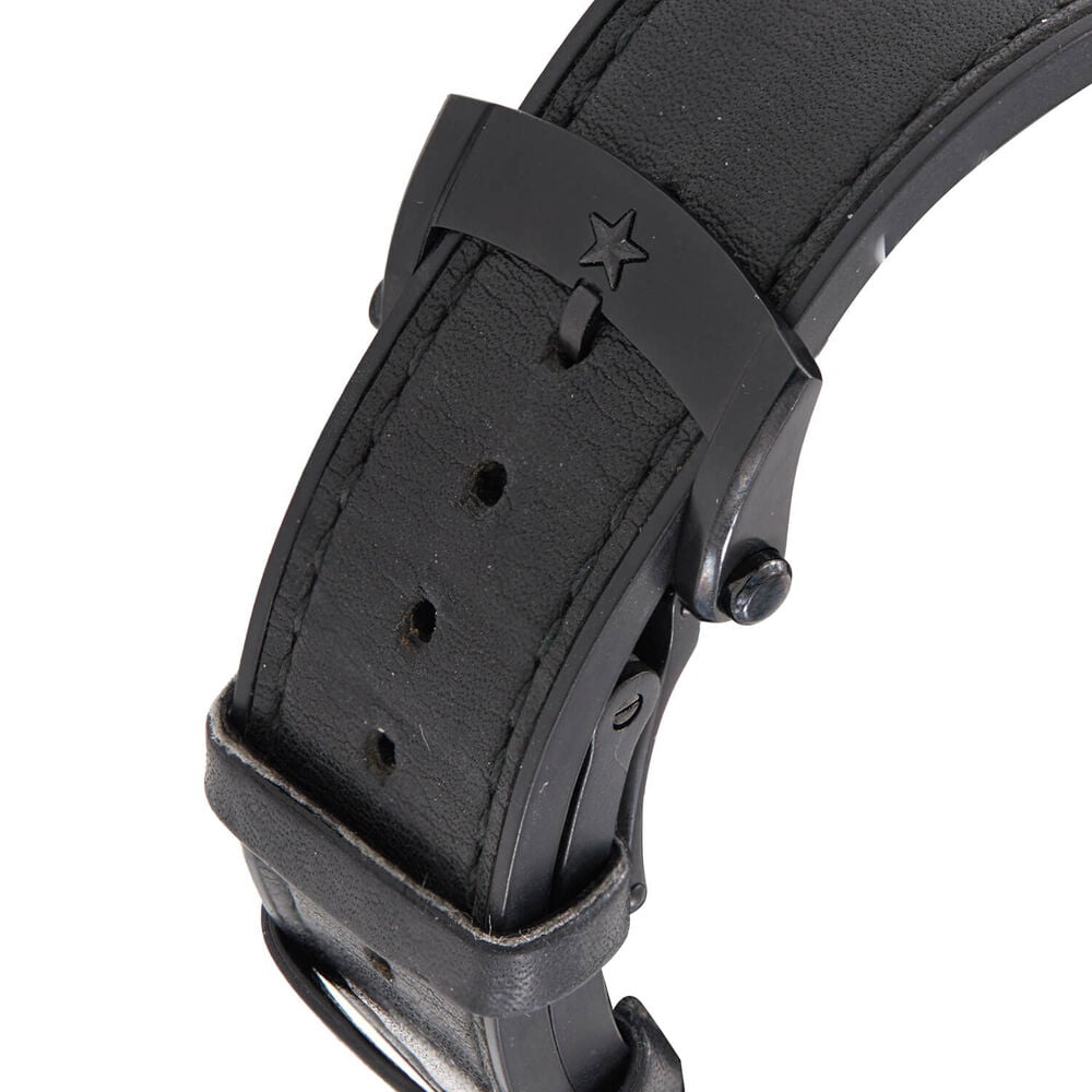 Pre-Owned Zenith El Primero Chronomaster Rolling Stones 45mm Black Dial Leather Strap Watch image number 2