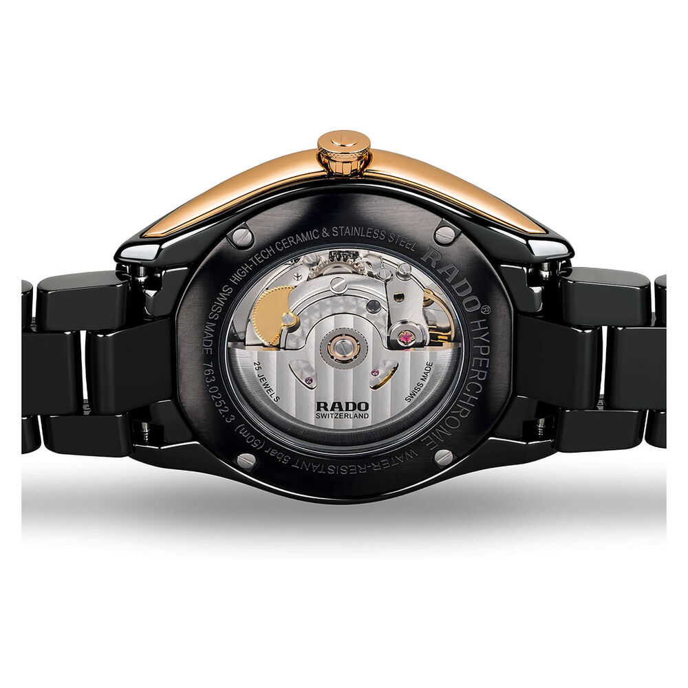Rado Hyperchrome Black Dial Ceramic Bracelet Mens Watch image number 2