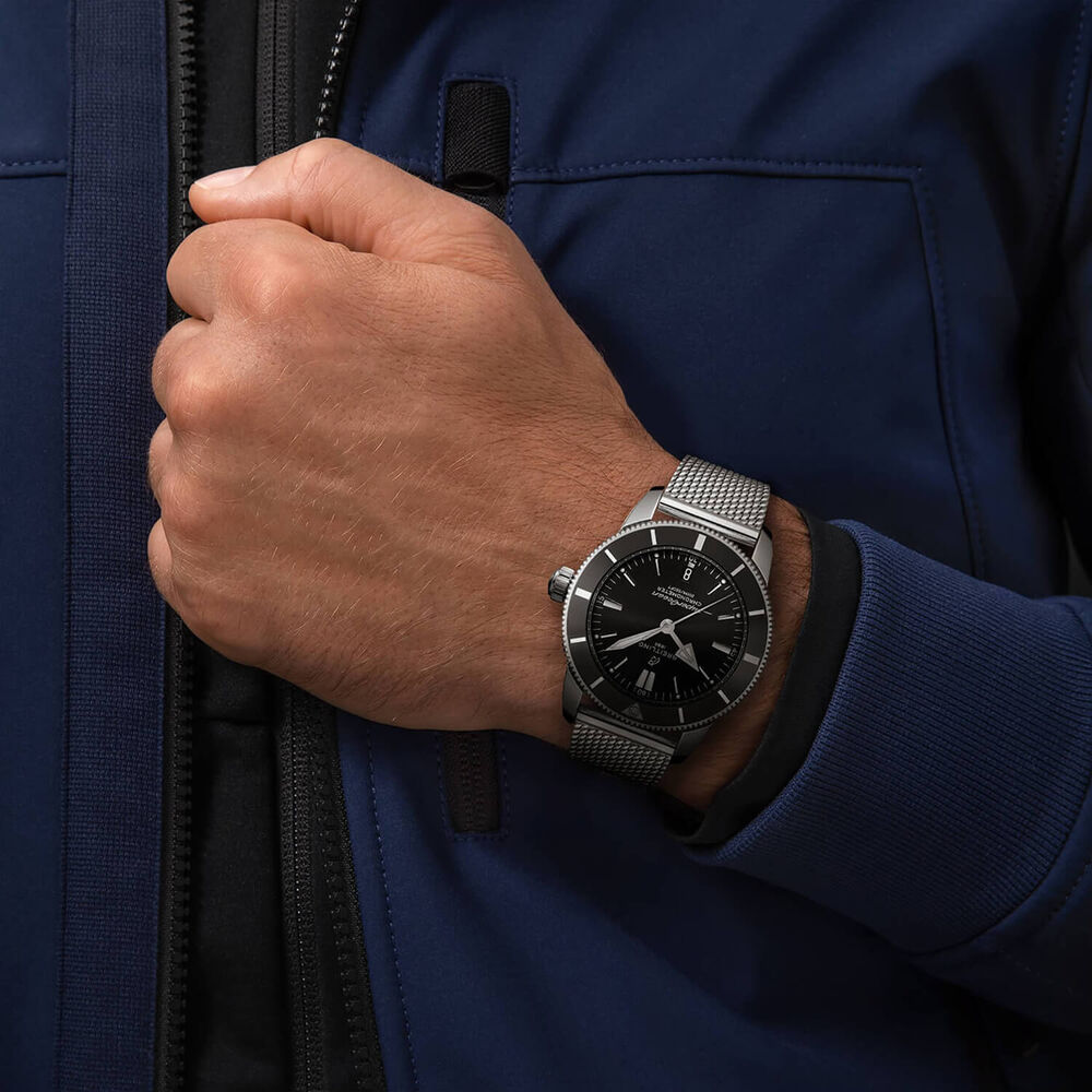 Breitling Superocean Heritage II Steel Black 44mm Men's Watch image number 4