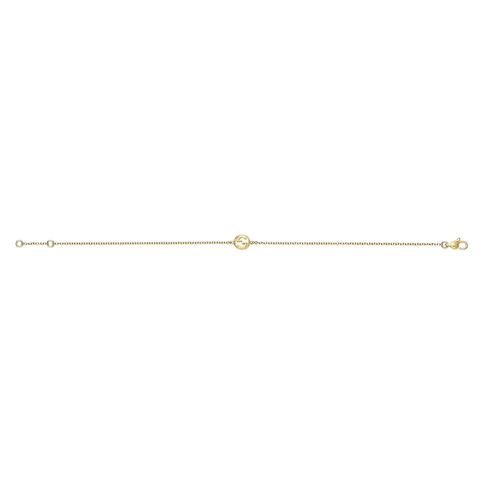 Gucci Interlocking G 18ct Yellow Gold Bracelet (Size M, 6.7'')