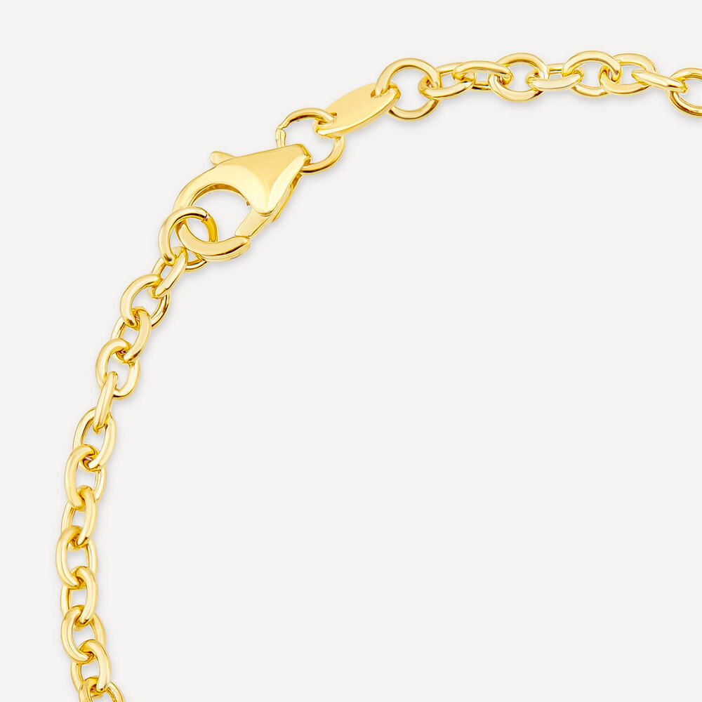 9ct Yellow Gold 8mm Pearl T-Bar Bracelet