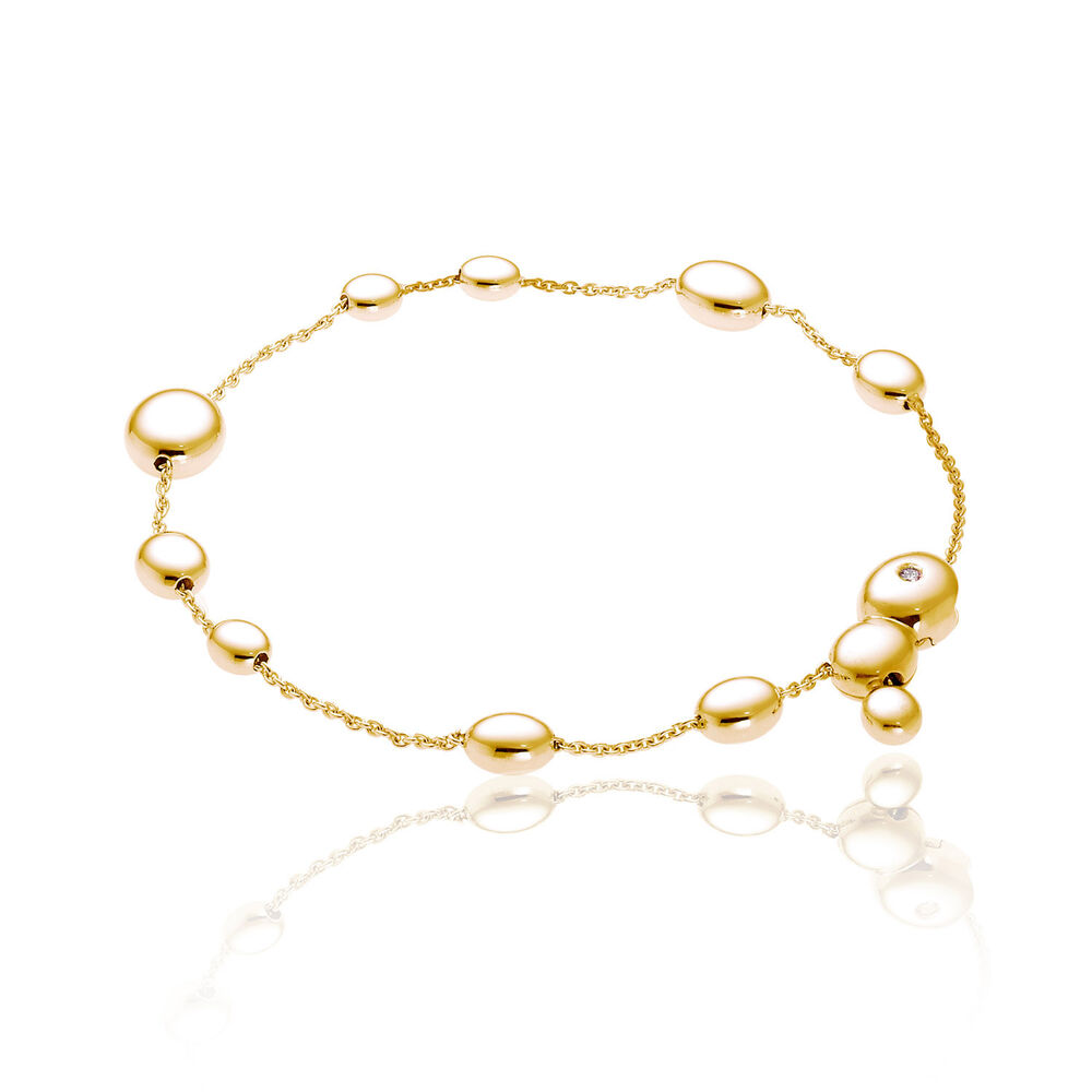 Chimento 18ct Yellow Gold and Diamond Armillas  Collection Acqua Drops Bracelet image number 0