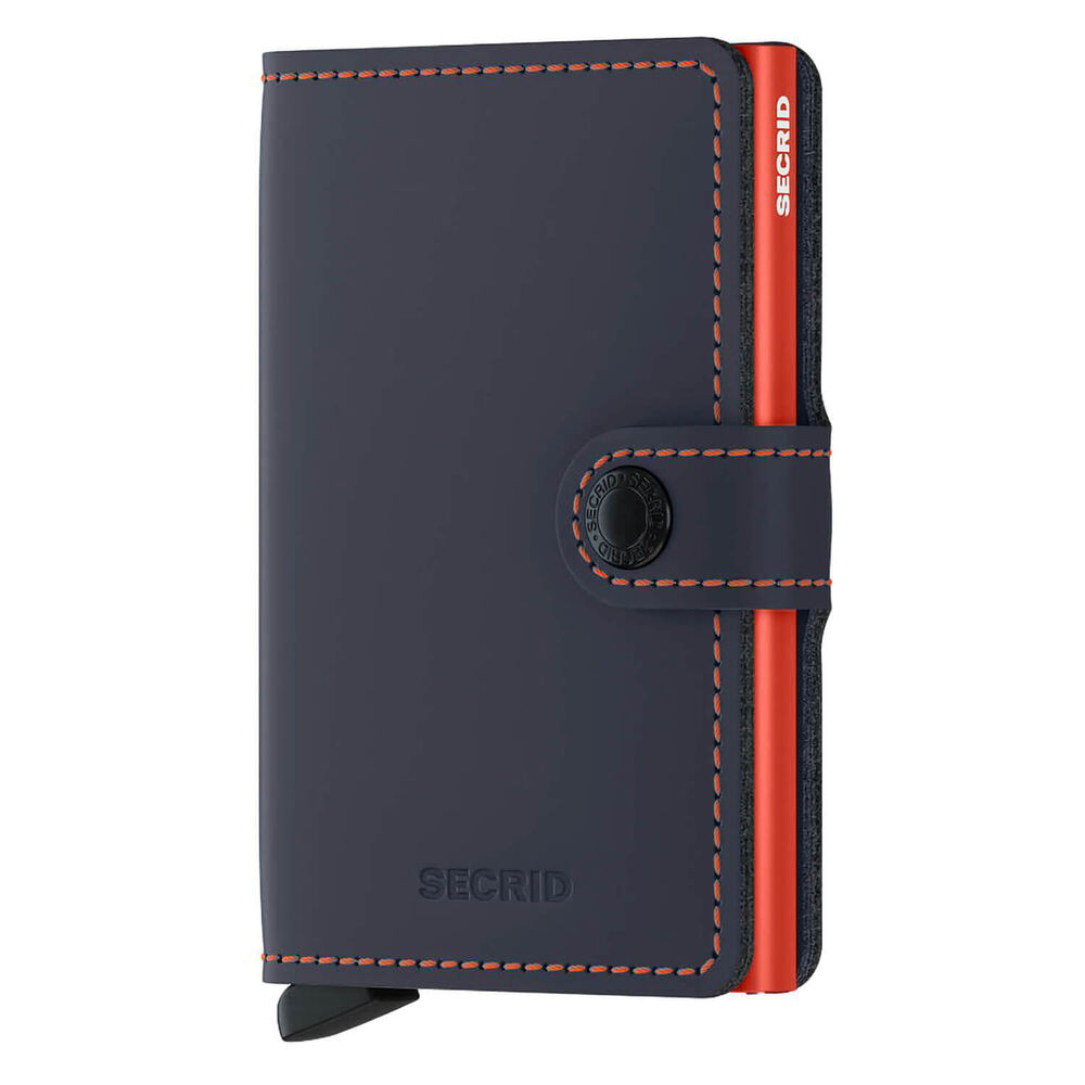 Secrid Matte Night Blue & Orange Miniwallet image number 0