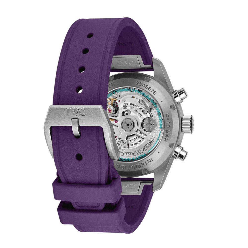 IWC Schaffhausen Pilot's Chronograph 41 "Mercedes-AMG Petronas" Purple Dial & Strap Watch