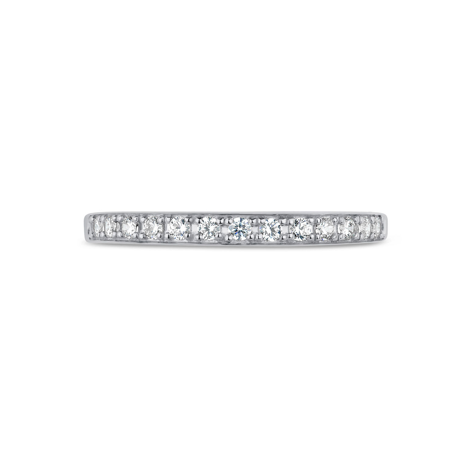 Petite Pave Platinum Eternity Ring (1/2 Ctw)