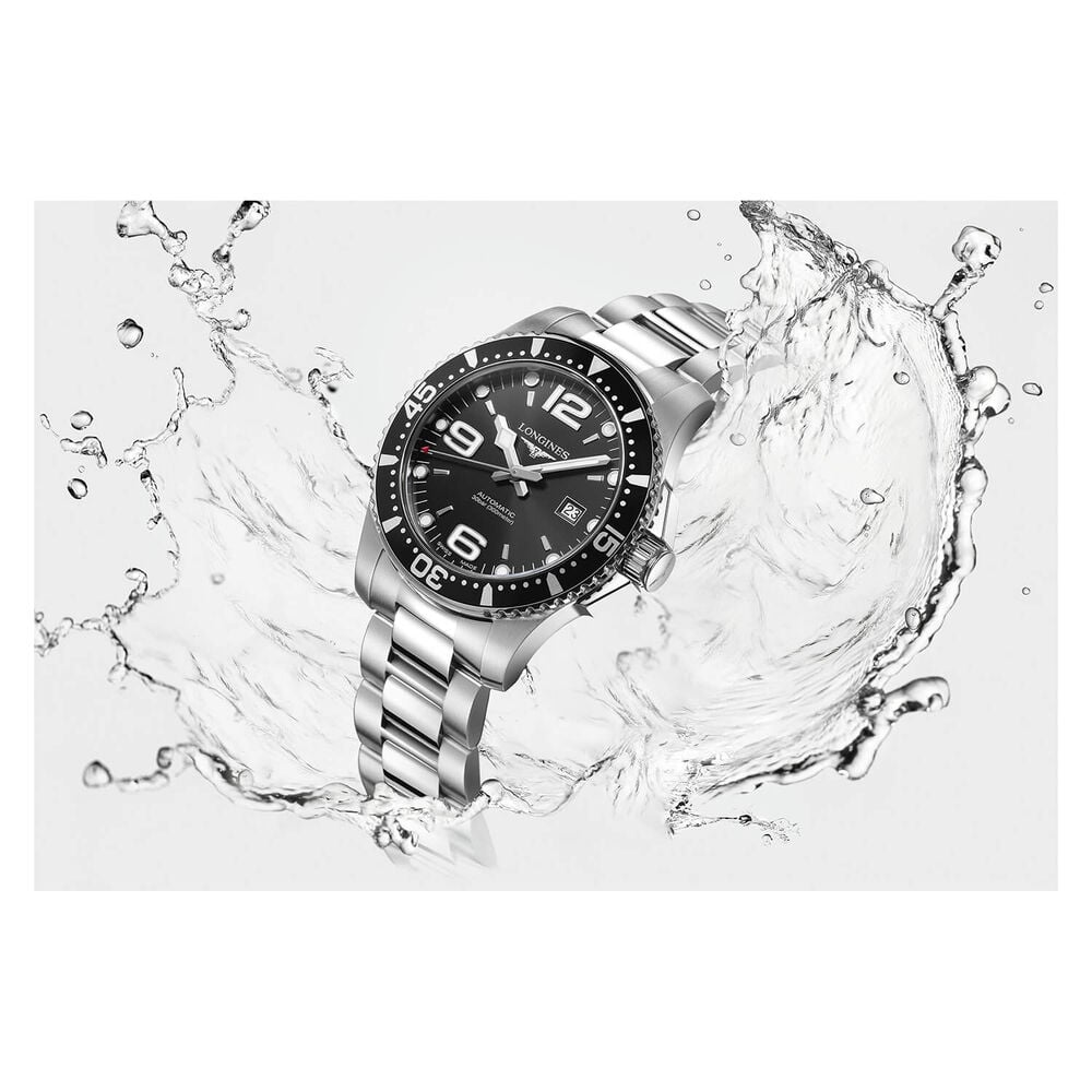 Longines Diving HydroConquest Black Dial Steel Bracelet Watch