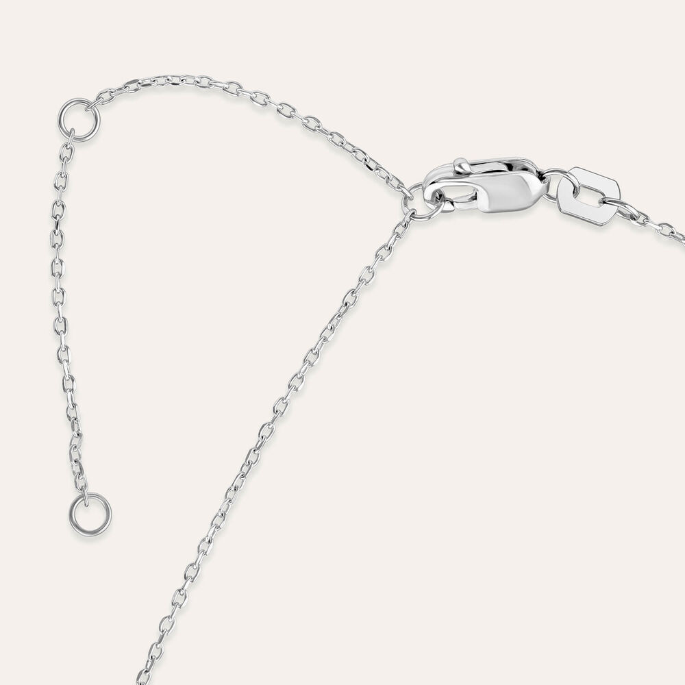 Born 9ct White Gold Lab Grown 0.50ct Diamond Round Brilliant Pendant