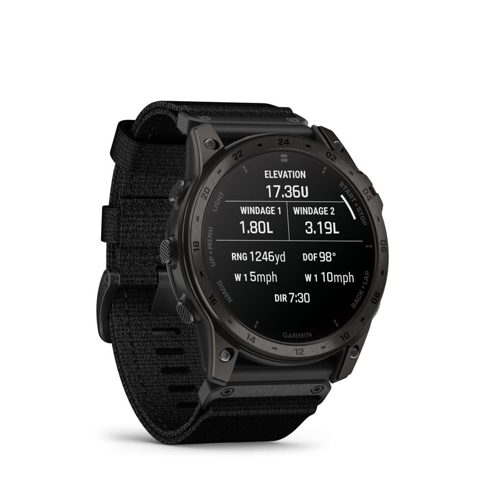 Garmin Tactix 7 AMOLED Edition 51mm Titanium Case Fabric Strap Watch image number 7