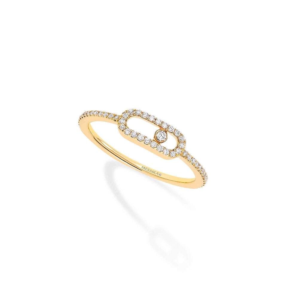 Messika Move Uno 18ct Yellow Gold 0.15ct Diamond Ring (Size L)