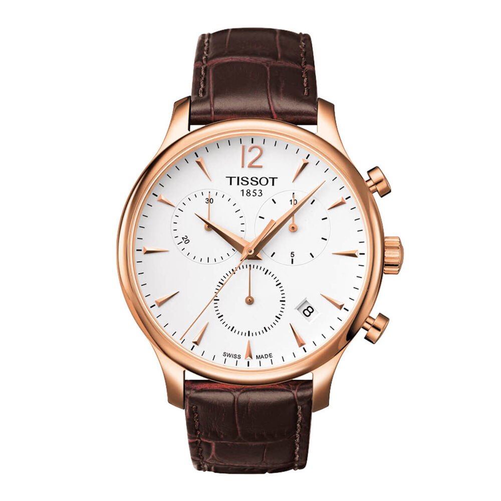 Tissot Tradition Men's Brown Leather Strap Chronograph Watch