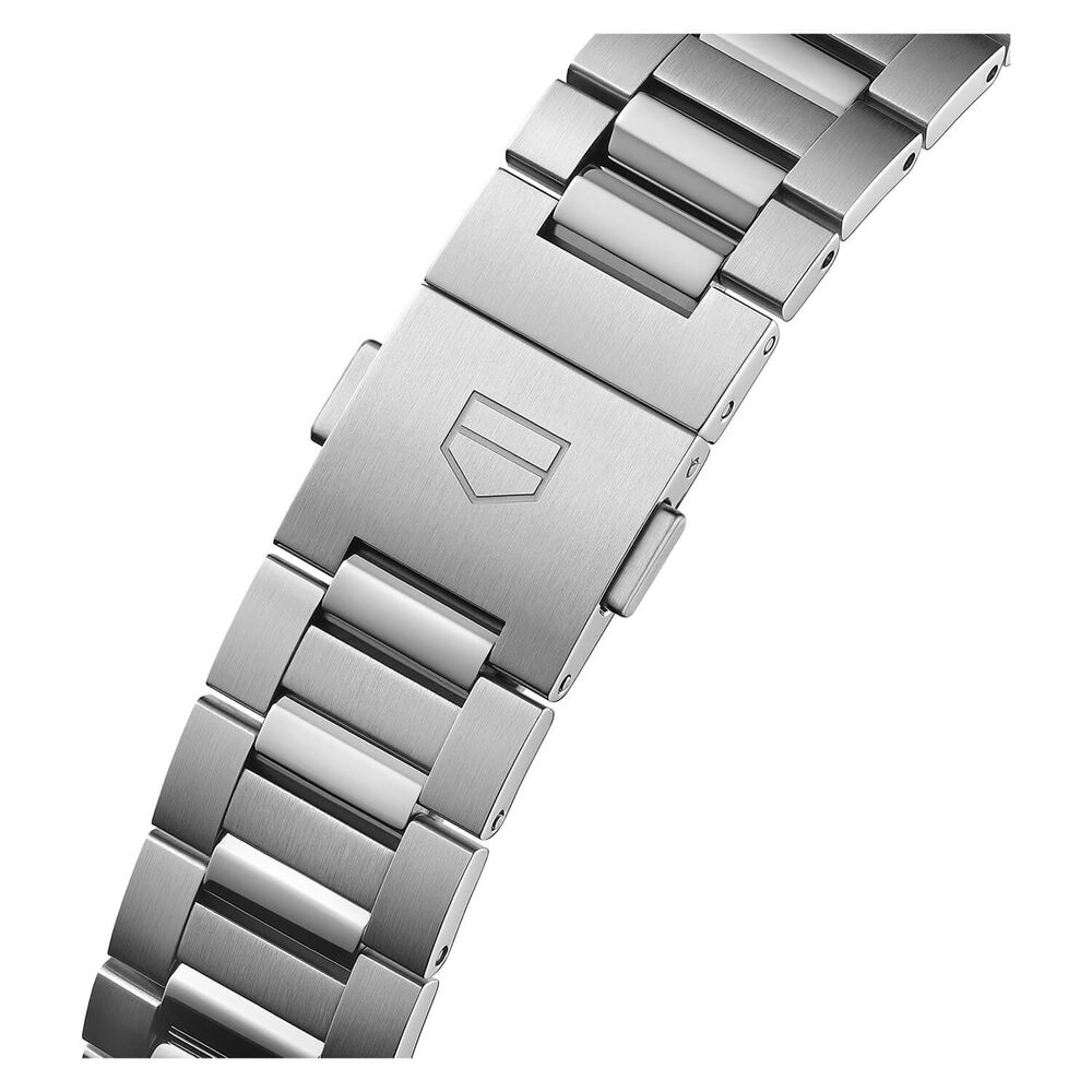 TAG Heuer Carrera Date 39mm Black Dial Rose Gold Index Stainless Steel Bracelet Watch image number 4