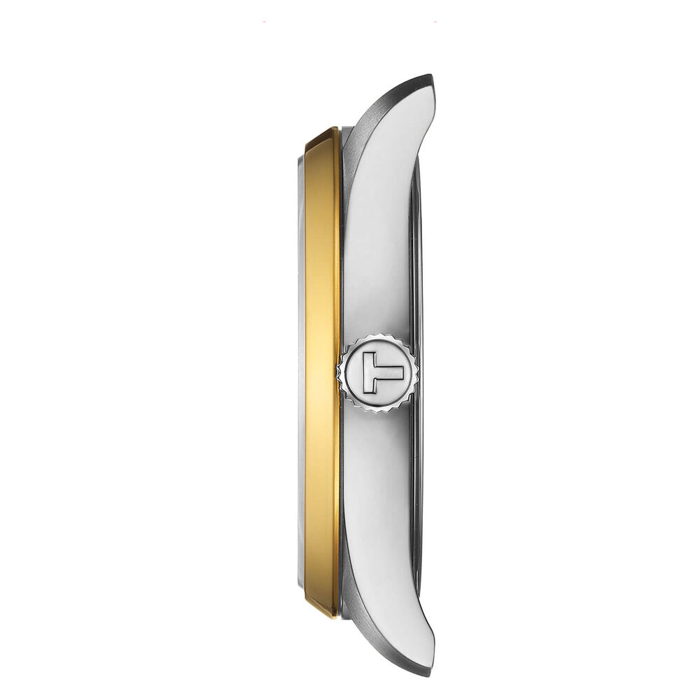 Tissot PR100 34mm Silver Dial Yellow Gold PVD Steel Case Bracelet image number 2