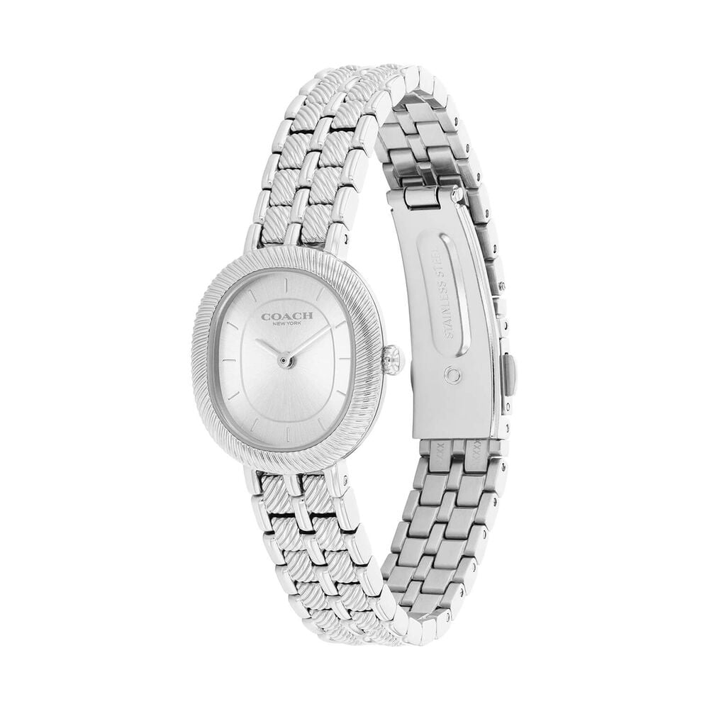 Coach Harlow 23.8mm Silver Dial Steel Bracelet Watch