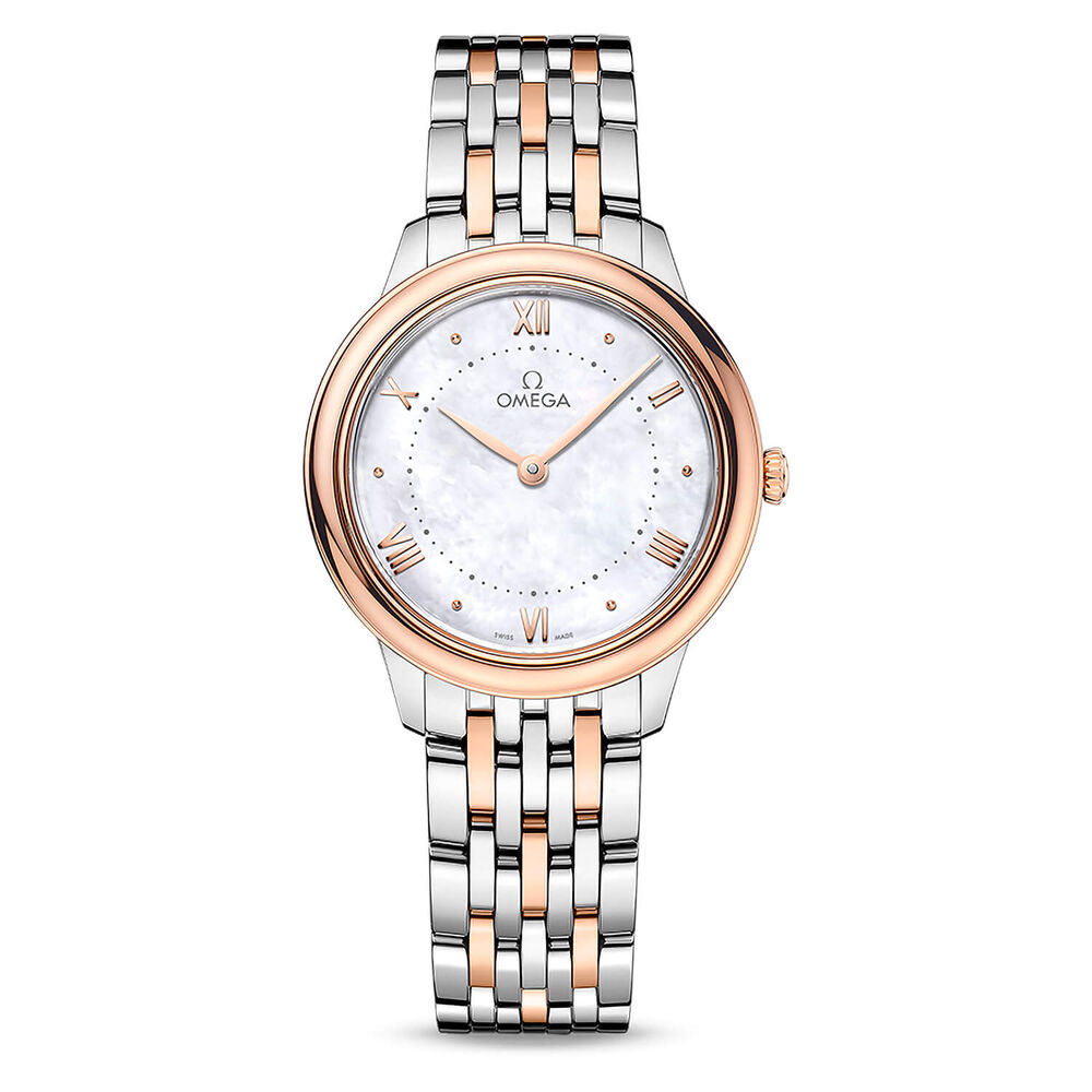 OMEGA De Ville Prestige Quartz 30mm White Dial Bracelet Watch image number 0