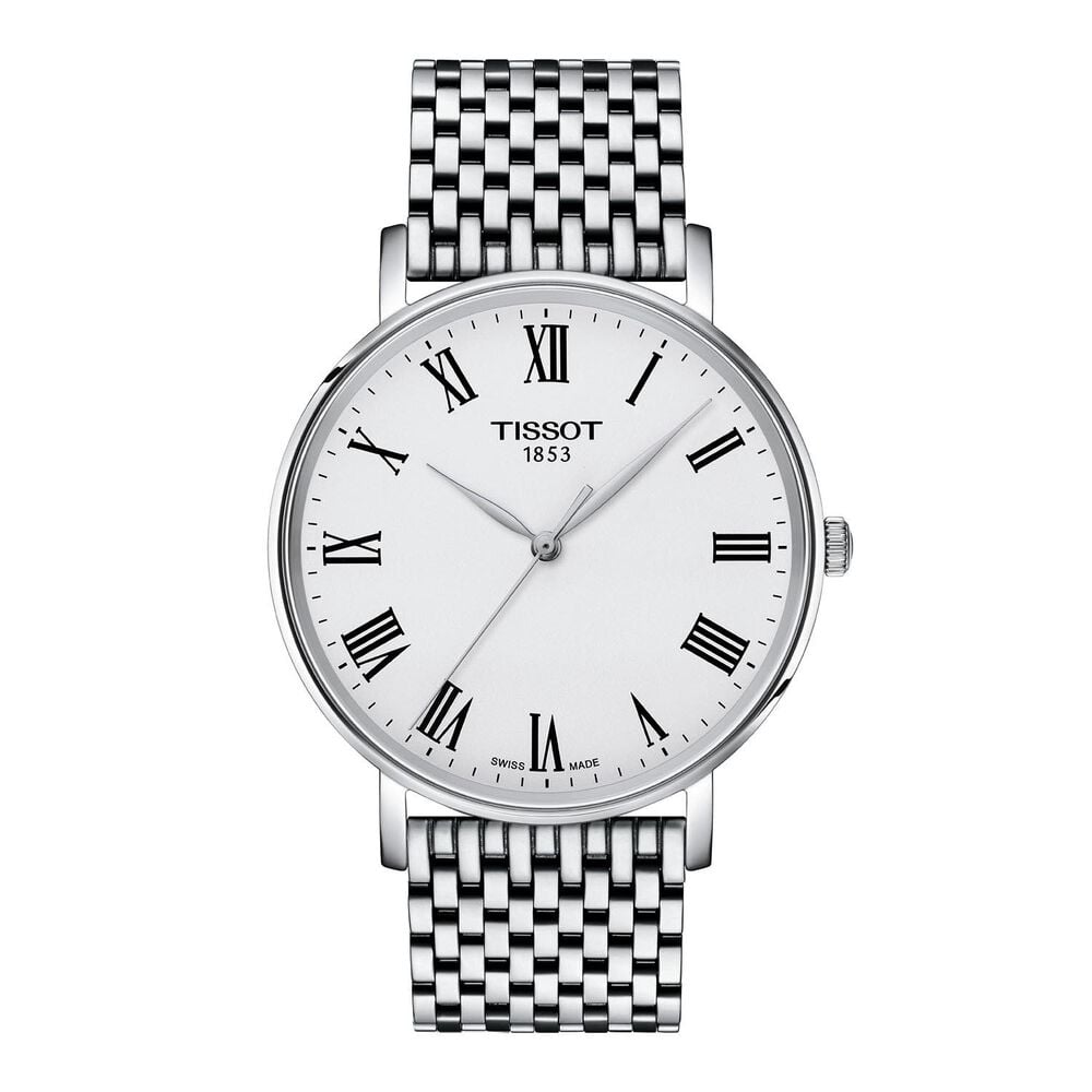 Tissot Everytime 40mm Silver Dial Steel Bracelet Watch image number 0