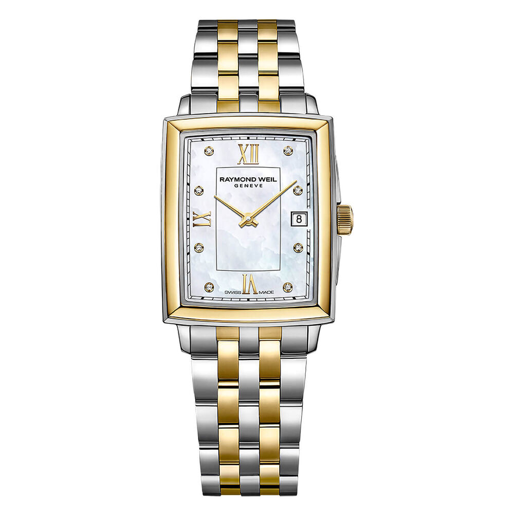 Raymond Weil Toccata Quartz Diamond MOP Two Tone Steel Yellow Gold PVD Case Bracelet Watch image number 0
