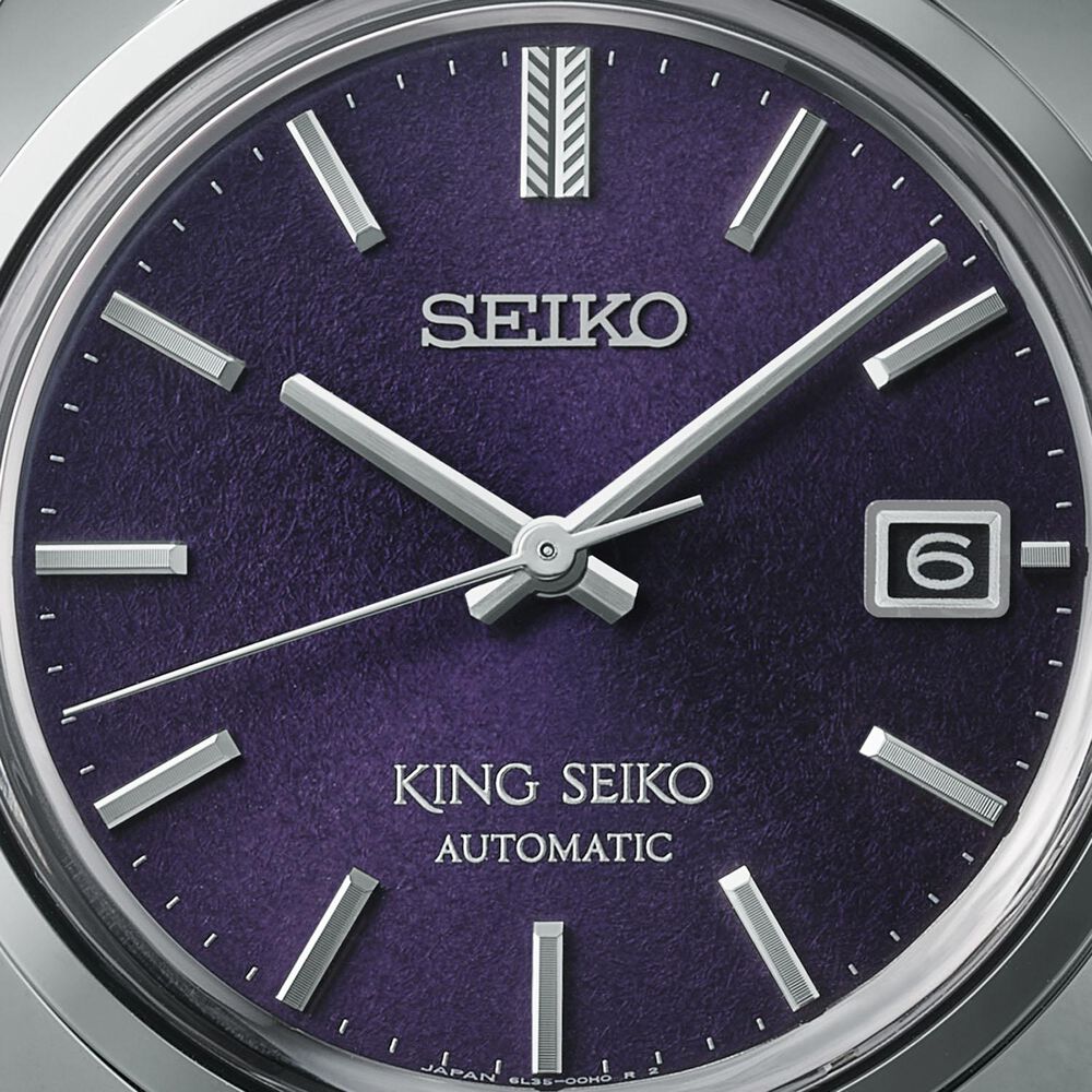 King Seiko ‘Edo Purple’ 6L 1969 Re-Interpretation 39.4mm Stainless Steel Bracelet Watch