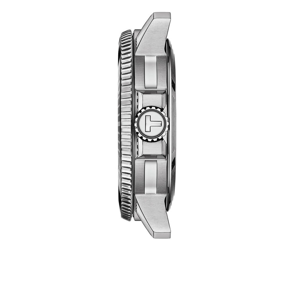 Tissot Seastar 43mm Green Dial Black Bezel Steel Case Bracelet Watch image number 2