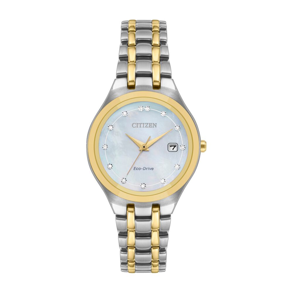 Citizen Silhouette Diamond & Pearl 28mm Ladies' Watch