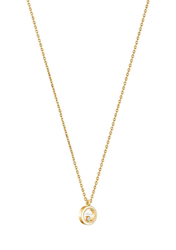 Chopard Happy Diamonds Icons 0.05ct Diamond 18ct Yellow Gold Round Pendant