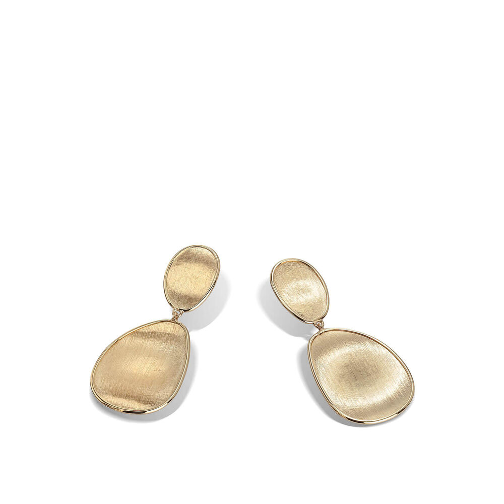 Marco Bicego Lunaria 18ct gold double drop earrings
