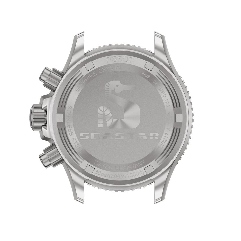Tissot Seastar 1000 Quartz Chronograph 38mm Black Dial Steel Bracelet Watch image number 3
