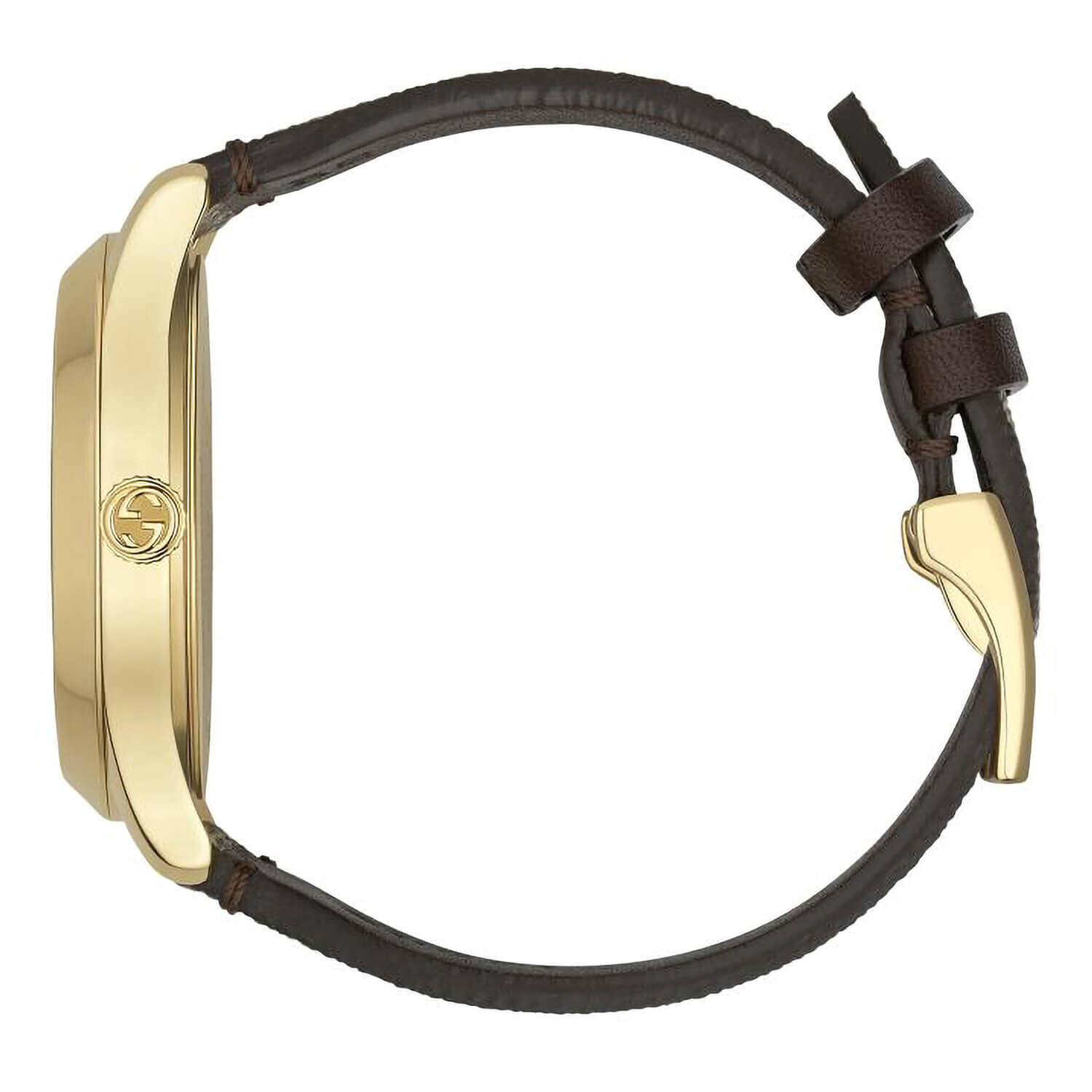 Gucci G Timeless Bee Dial Brown Leather Strap Ladies Watch