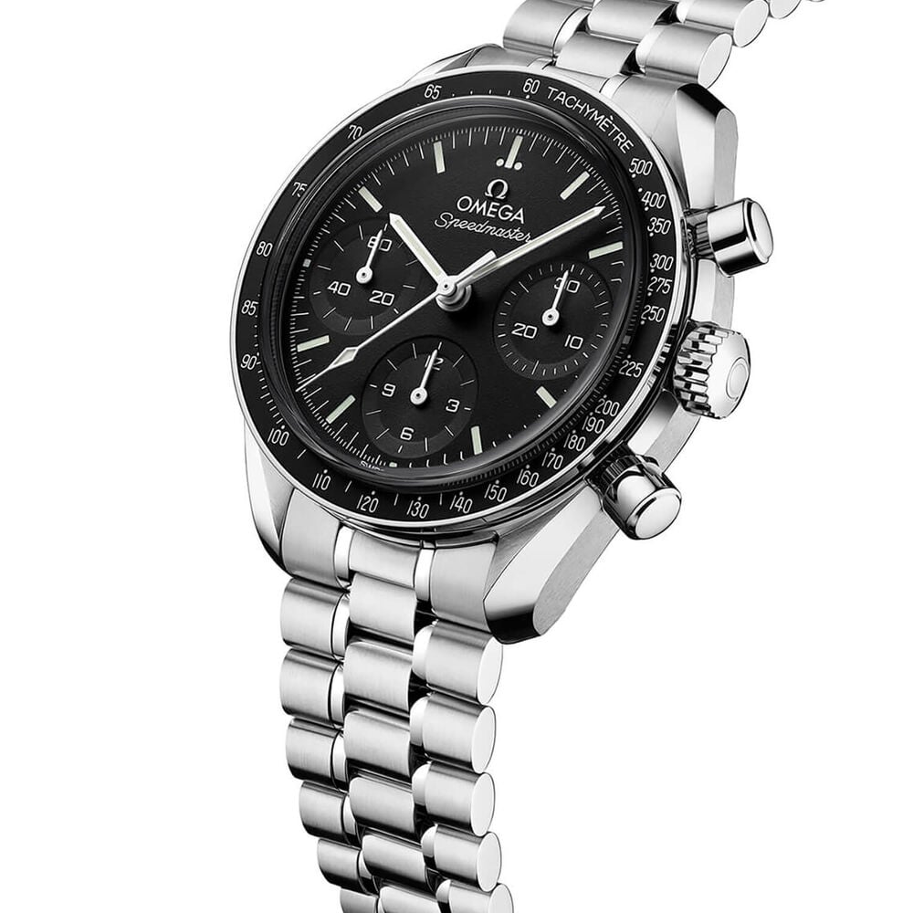 OMEGA Speedmaster 38mm Black Dial Steel Bracelet Watch