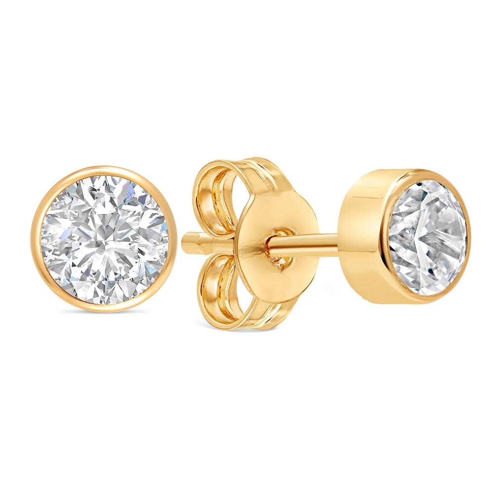 9ct Gold Cubic Zirconia Stud Earrings