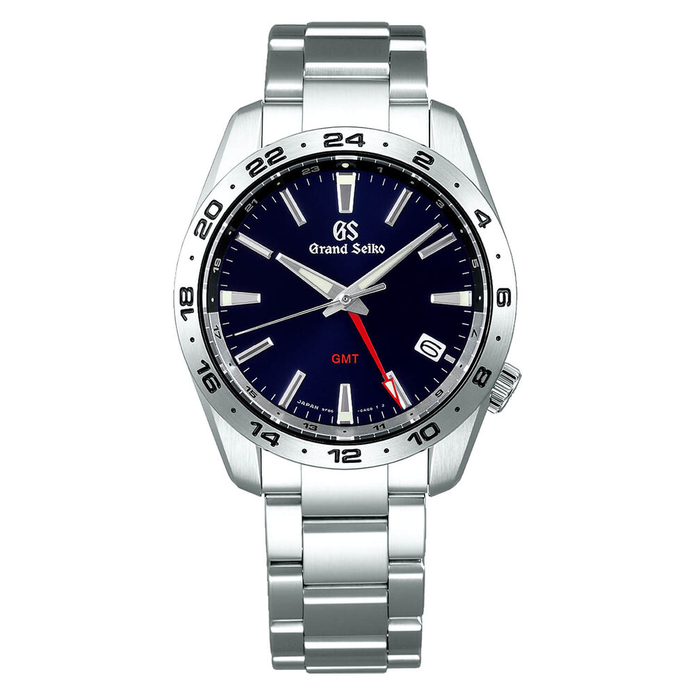 Grand Seiko Sports Quartz 39mm Navy Blue Dial Steel Bracelet Watch