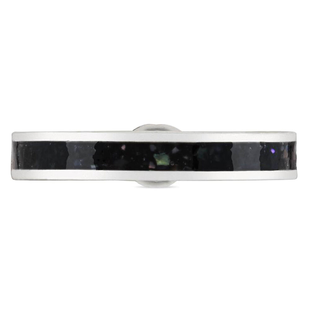 Gucci Interlocking G Sterling Silver Enamel Intelocking G Detail Ring (UK Size N-O) image number 3