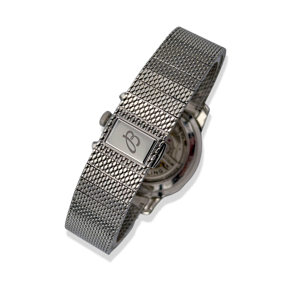 Pre-Owned Breitling Top Time B01 Deus 41mm Black & White Dial Steel Bracelet Watch image number 2