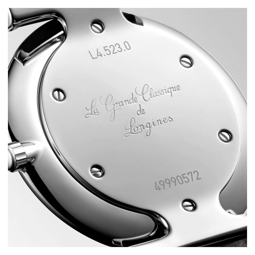 Longines Elegance La Grande Classique 29mm Black Dial & Strap Watch image number 3