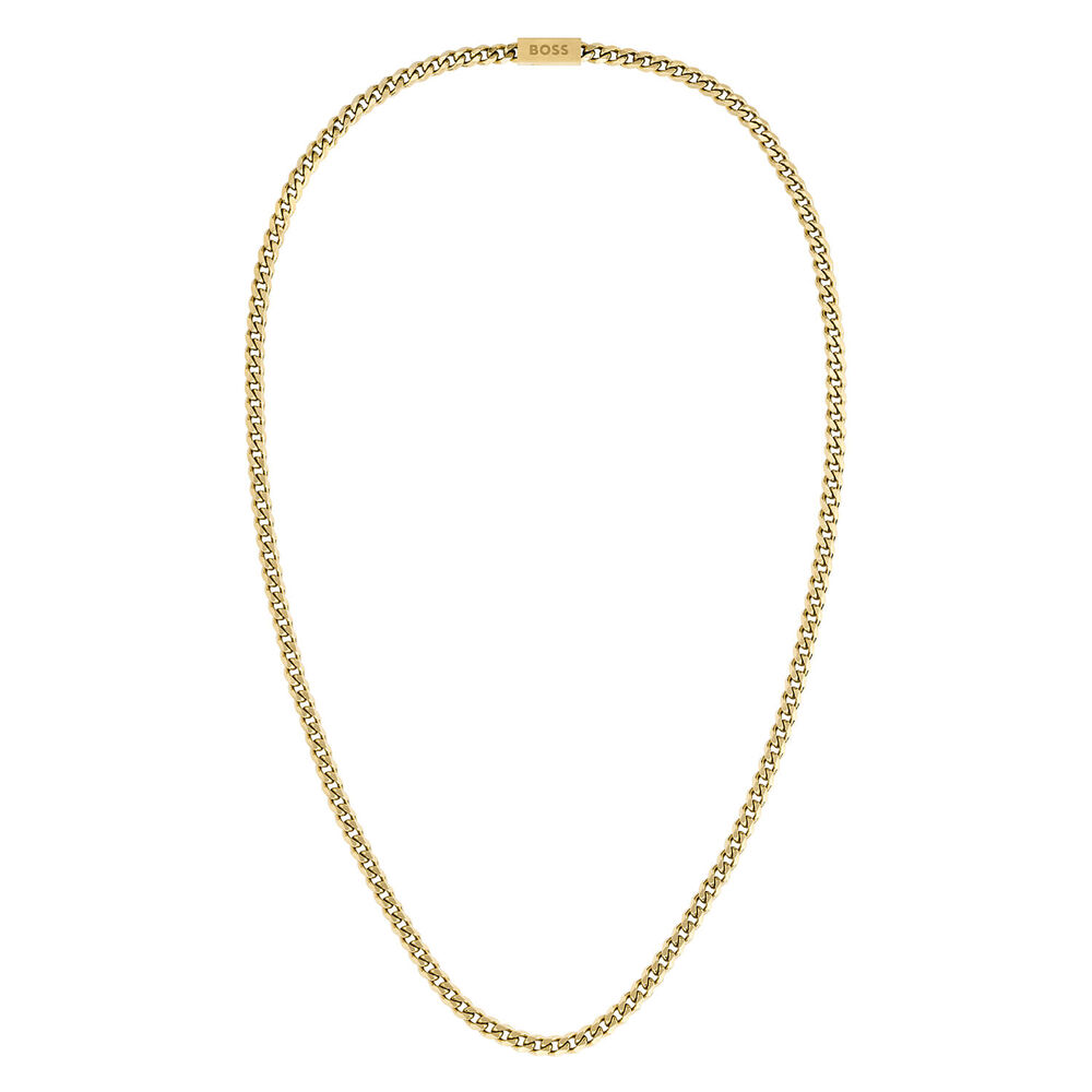 BOSS Gents Chain For Him Gold IP Necklace
