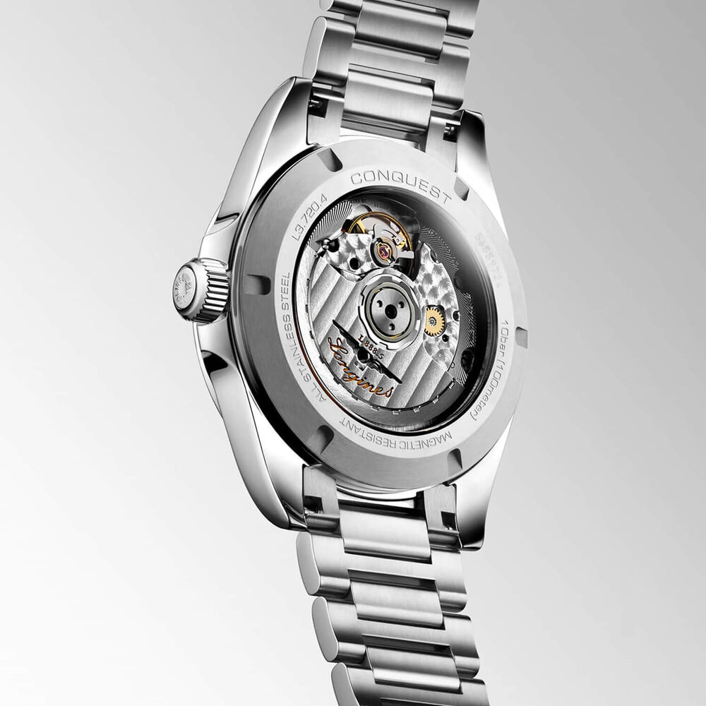 Longines Conquest 38mm Blue Dial Steel Bracelet Watch image number 3