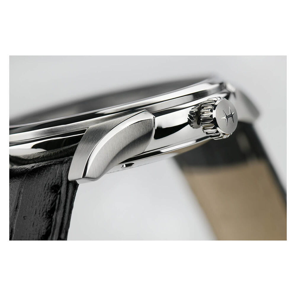Hamilton Jazzmaster Auto 40mm Black Dial Steel Case Black Strap Watch image number 4
