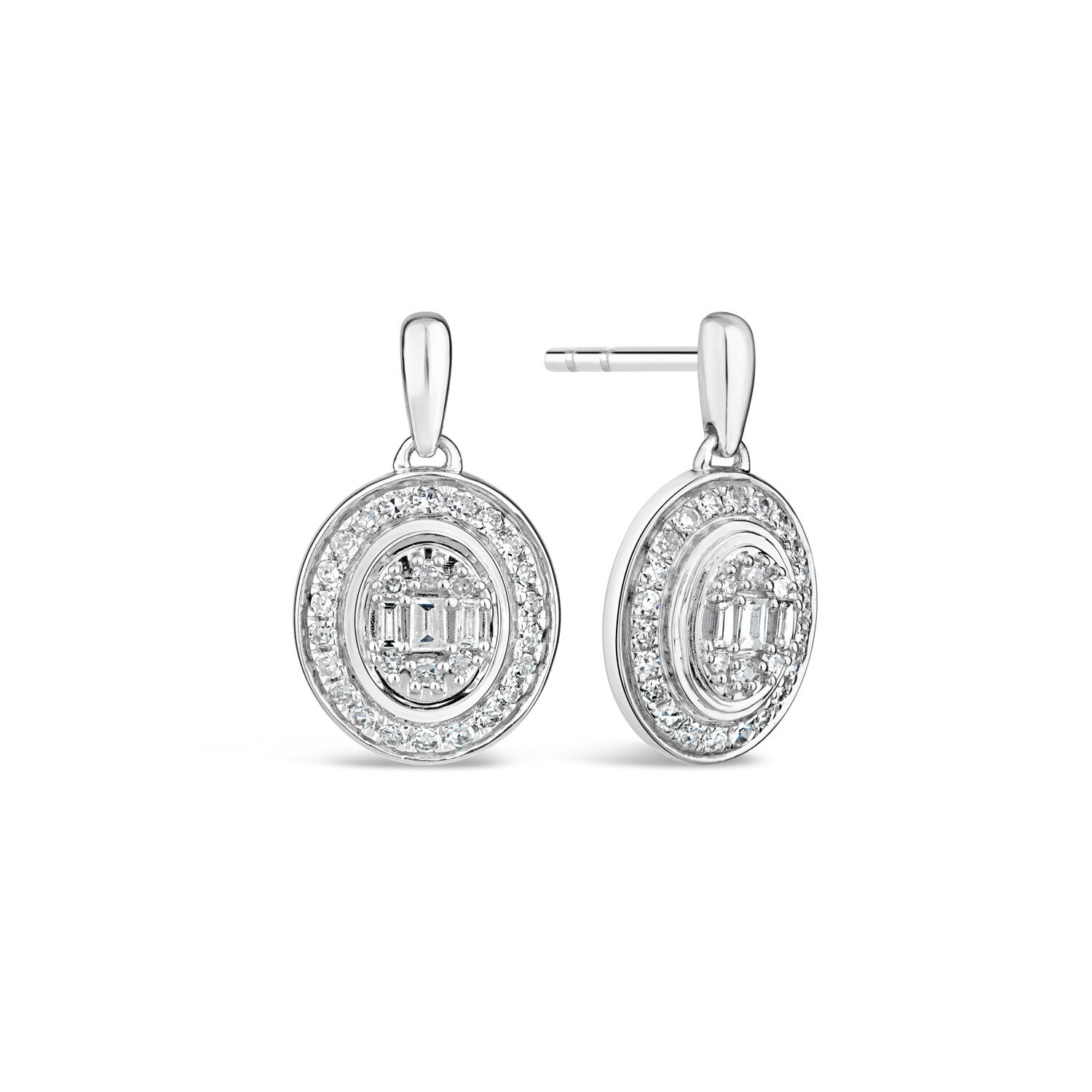 White gold earrings macys best sale