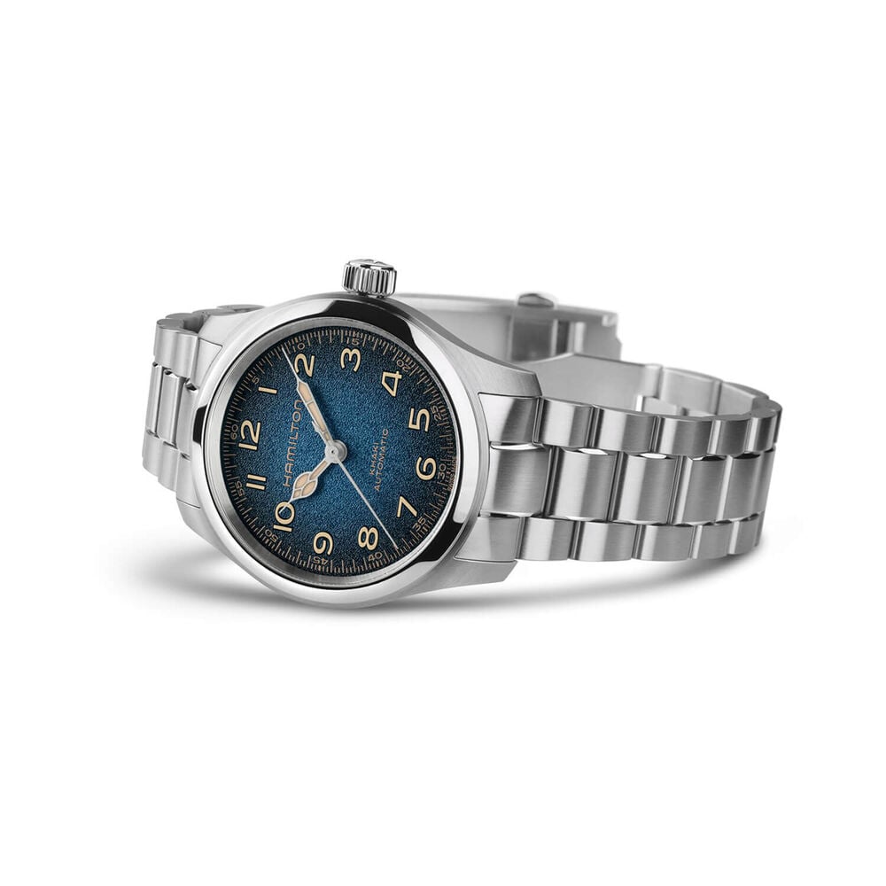 Hamilton Khaki Field Murph 38mm Blue Dial Steel Bracelet Watch
