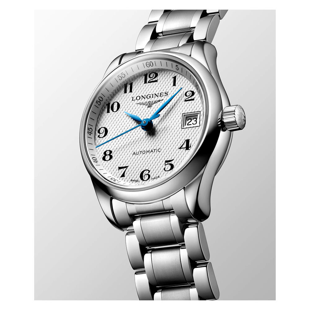 Longines Master Collection Automatic White Steel Case Bracelet Watch image number 4