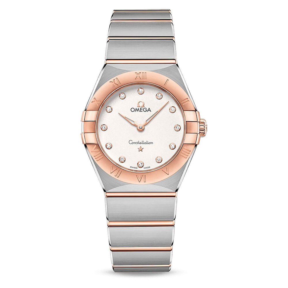 OMEGA Constellation Quartz 28mm White Dial Steel & Rose Gold Case Watch image number 0