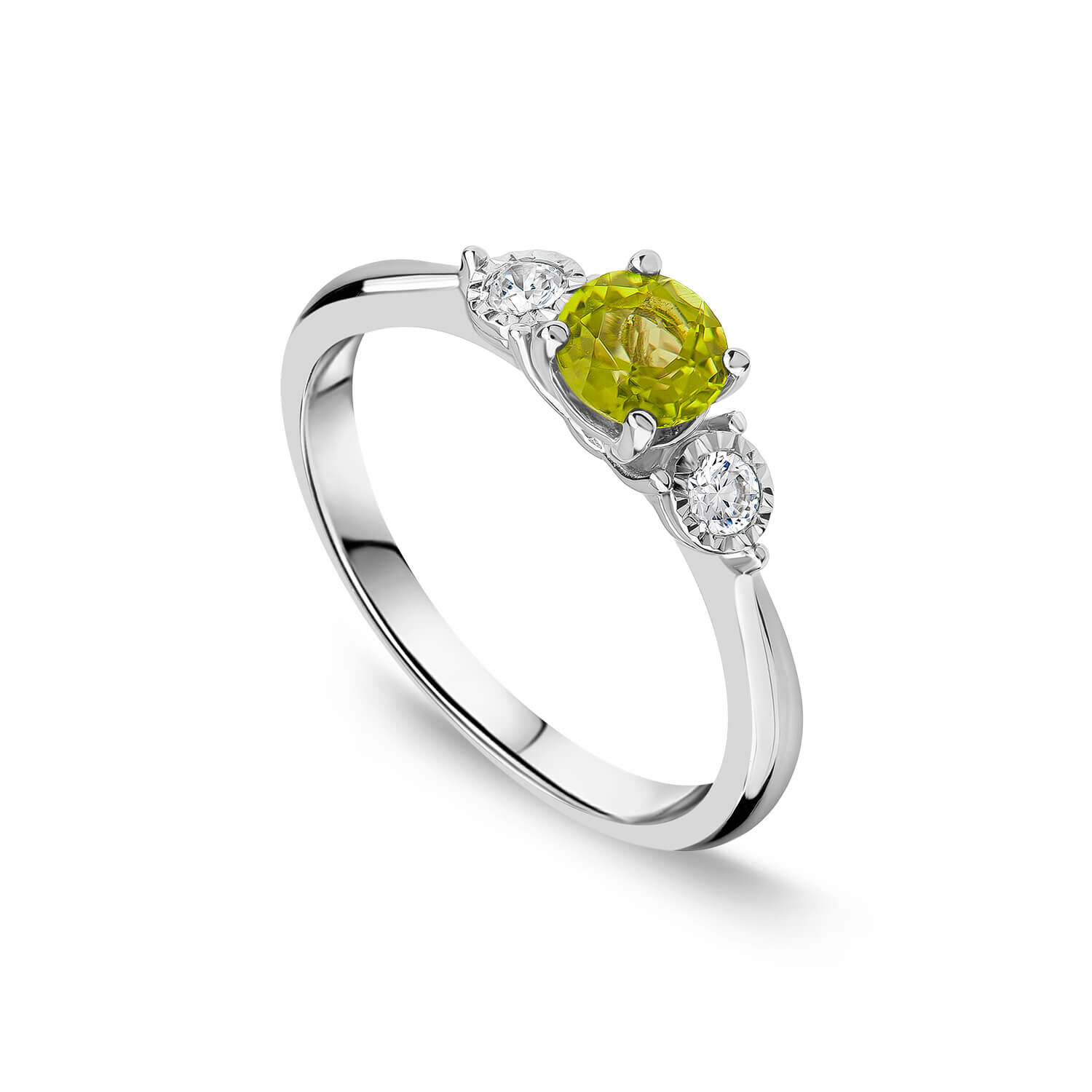 Diamond peridot sales