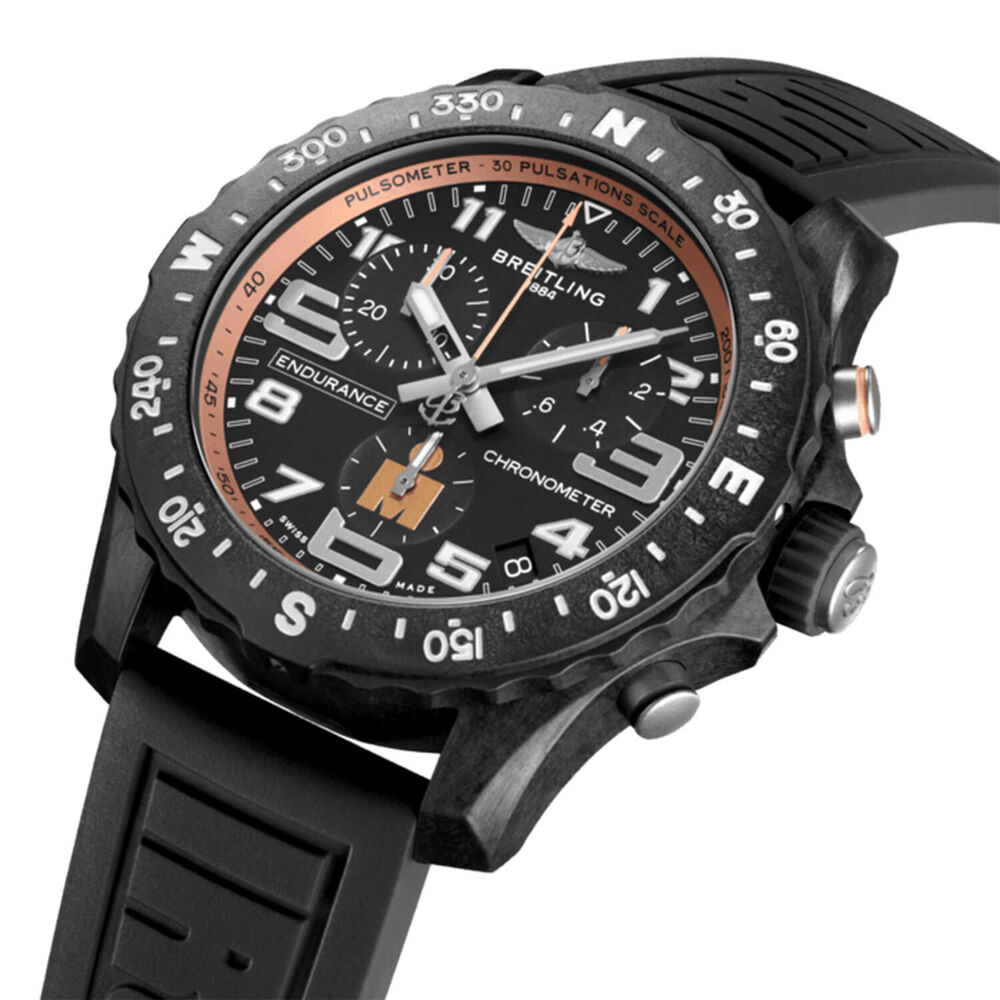 Breitling Endurance Pro Ironman Finisher 44mm Black Breitlight Case Rubber Strap Watch