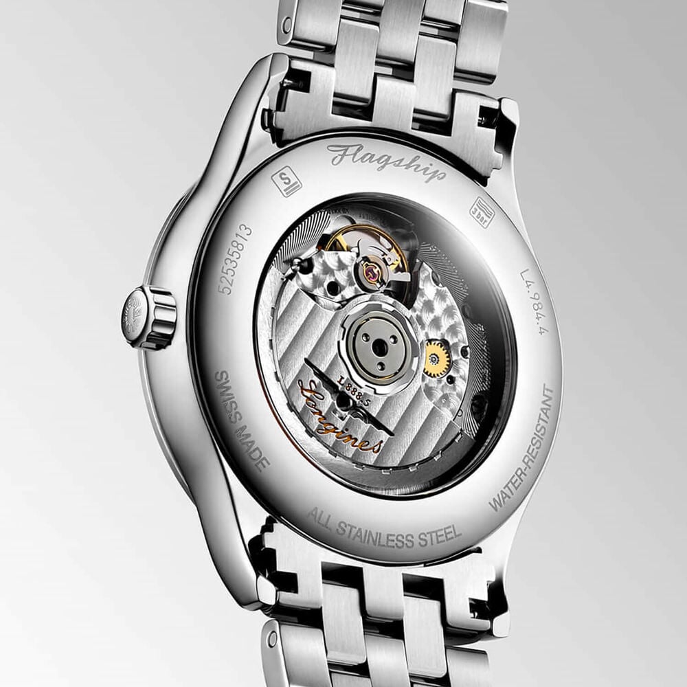 Longines Elegance Flagship Classic 40mm Blue Dial Steel Bracelet Watch image number 2