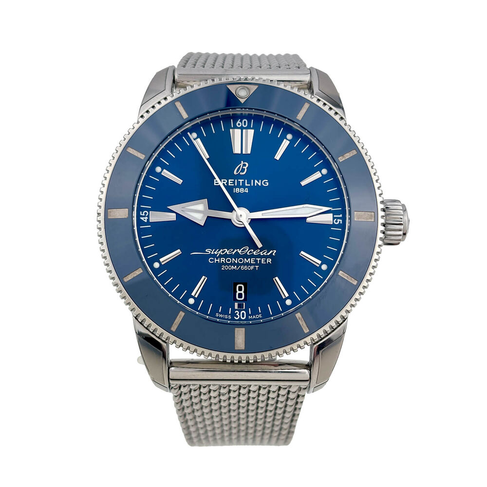 Pre-Owned Breitling Superocean Heritage II B20 Automatic 44mm Blue Dial Steel Bracelet Watch