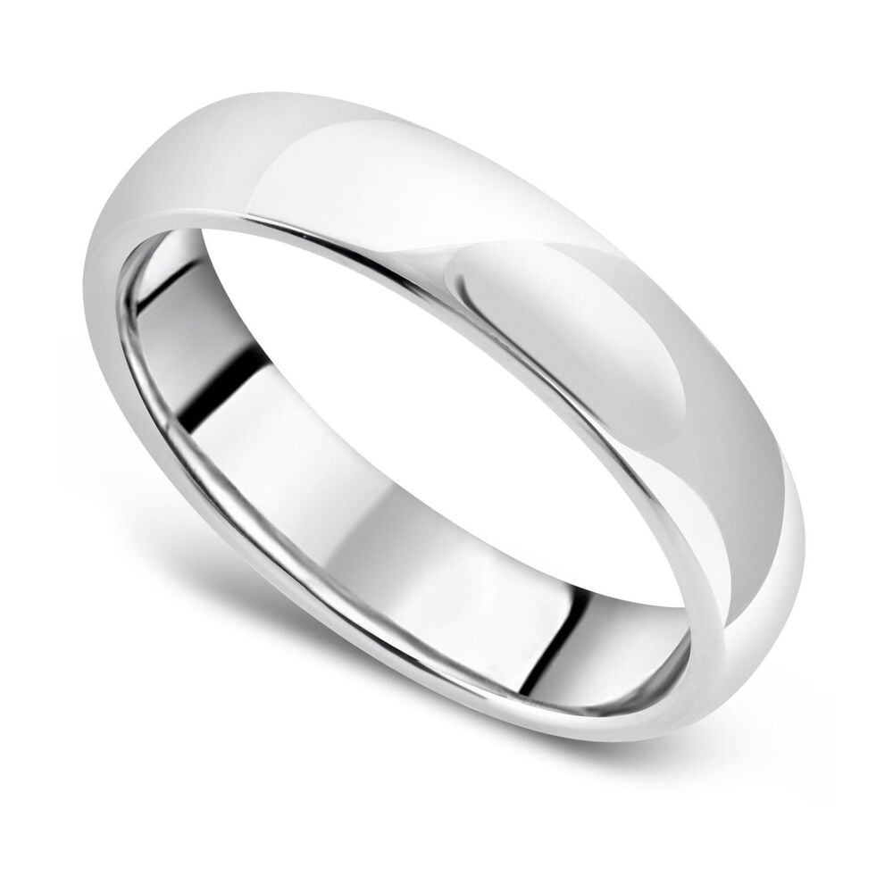 Titanium Plain 5mm Men's Ring