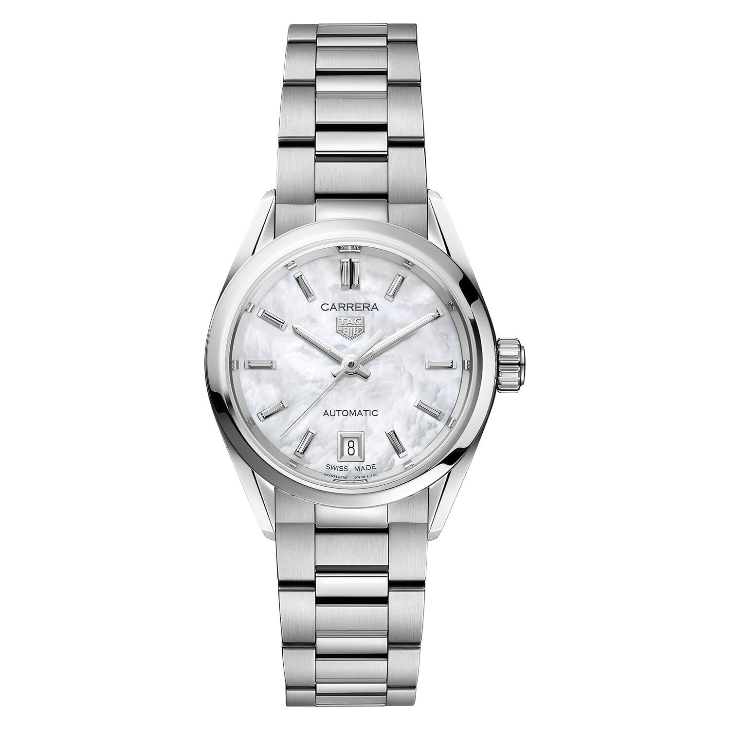 TAG Heuer Carrera 29mm Mother Of Pearl Dial Bracelet Watch