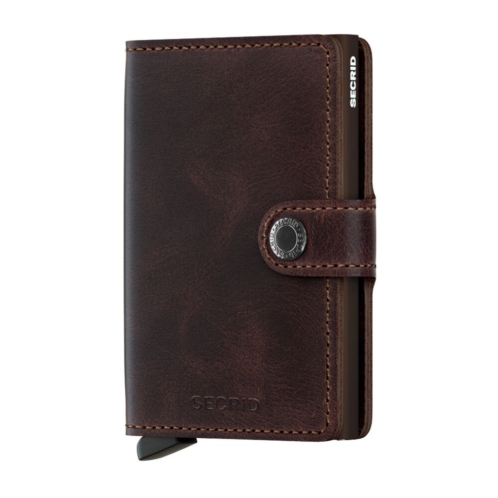 Secrid Vintage Chocolate Leather Miniwallet